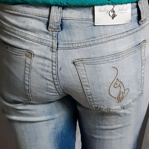 Baby Phat Bleached Jean's size 7